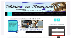 Desktop Screenshot of musicaenaranjuez.com